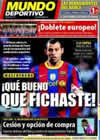 Portada Mundo Deportivo del 28 de Agosto de 2010