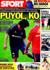 Portada diario Sport del 1 de Septiembre de 2010