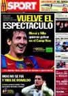 Portada diario Sport del 11 de Septiembre de 2010