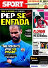 Portada diario Sport del 13 de Septiembre de 2010