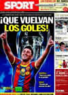 Portada diario Sport del 14 de Septiembre de 2010