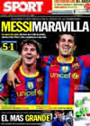 Portada diario Sport del 15 de Septiembre de 2010