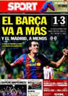 Portada diario Sport del 26 de Septiembre de 2010