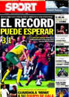 Portada diario Sport del 9 de Octubre de 2010