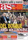 Portada diario AS del 22 de Octubre de 2010