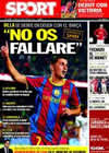 Portada diario Sport del 22 de Octubre de 2010