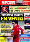 Portada diario Sport del 23 de Octubre de 2010