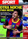 Portada diario Sport del 30 de Octubre de 2010