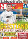 Portada diario AS del 1 de Noviembre de 2010