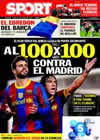 Portada diario Sport del 5 de Noviembre de 2010