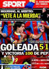 Portada diario Sport del 11 de Noviembre de 2010