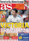 Portada diario AS del 15 de Noviembre de 2010