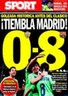Portada diario Sport del 21 de Noviembre de 2010