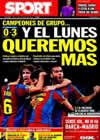 Portada diario Sport del 25 de Noviembre de 2010