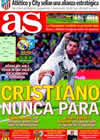 Portada diario AS del 8 de Diciembre de 2010