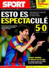 Portada diario Sport del 13 de Diciembre de 2010