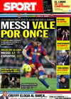 Portada diario Sport del 16 de Diciembre de 2010