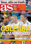 Portada diario AS del 23 de Diciembre de 2010