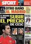 Portada diario Sport del 31 de Diciembre de 2010