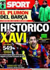 Portada diario Sport del 2 de Enero de 2011