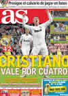 Portada diario AS del 10 de Enero de 2011