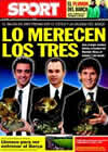 Portada diario Sport del 10 de Enero de 2011