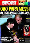 Portada diario Sport del 11 de Enero de 2011