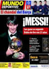 Portada Mundo Deportivo del 11 de Enero de 2011