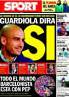 Portada diario Sport del 15 de Enero de 2011