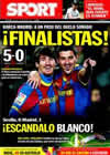 Portada diario Sport del 27 de Enero de 2011