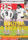 Portada diario AS del 12 de Febrero de 2011