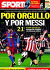 Portada diario Sport del 21 de Febrero de 2011