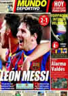 Portada Mundo Deportivo del 21 de Febrero de 2011