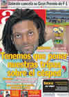 Portada diario AS del 22 de Febrero de 2011