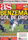 Portada diario AS del 23 de Febrero de 2011