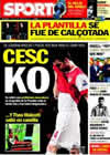 Portada diario Sport del 24 de Febrero de 2011
