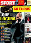 Portada diario Sport del 25 de Febrero de 2011