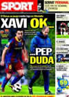Portada diario Sport del 2 de Marzo de 2011