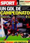 Portada diario Sport del 3 de Marzo de 2011