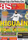 Portada diario AS del 8 de Marzo de 2011