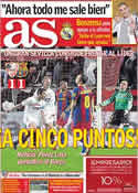 Portada diario AS del 14 de Marzo de 2011