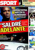 Portada diario Sport del 17 de Marzo de 2011