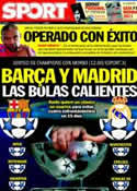 Portada diario Sport del 18 de Marzo de 2011