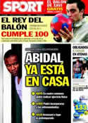 Portada diario Sport del 25 de Marzo de 2011