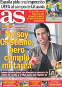 Portada diario AS del 27 de Marzo de 2011