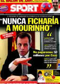 Portada diario Sport del 27 de Marzo de 2011