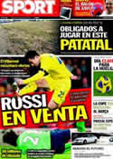 Portada diario Sport del 29 de Marzo de 2011