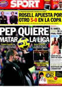 Portada diario Sport del 1 de Abril de 2011