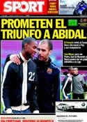 Portada diario Sport del 2 de Abril de 2011