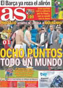 Portada diario AS del 3 de Abril de 2011